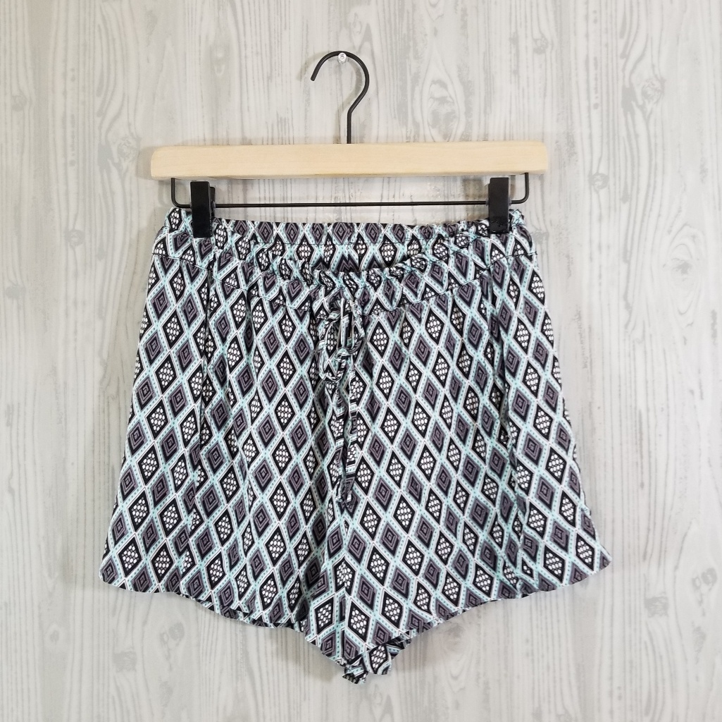 * Philosophy Ikat Pattern Boho Casual Loose Shorts S